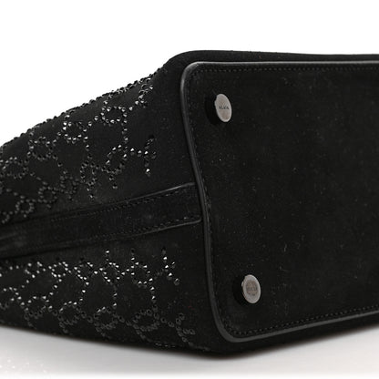 Alaia Suede Vienne Wave Mina 20 Bag Black 8 of 9
