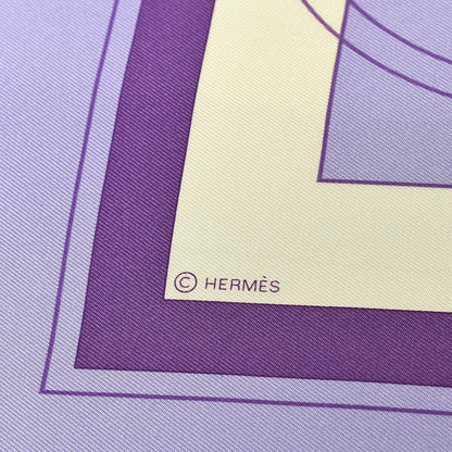 Hermes Silk Ex Libris Scarf 90 3 of 5