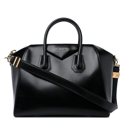 Givenchy Shiny Lord Calfskin Medium Antigona Black 1 of 9