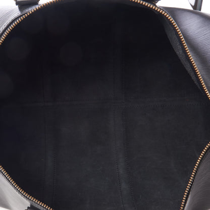 Louis Vuitton Epi Keepall 50 Black 6 of 9