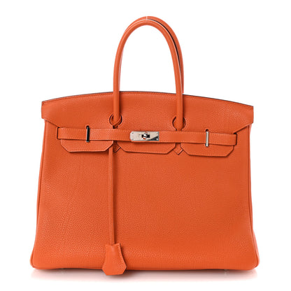 Hermes Togo BIRKIN 35 Orange 1 of 10