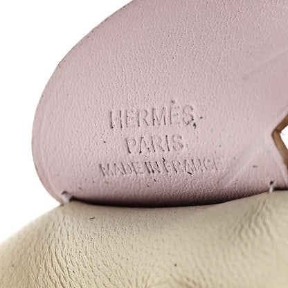 Hermes Milo Lambskin Grigri Rodeo Pegase Horse Bag Charm PM Craie Mauve Pale Vert Cypress 3 of 5