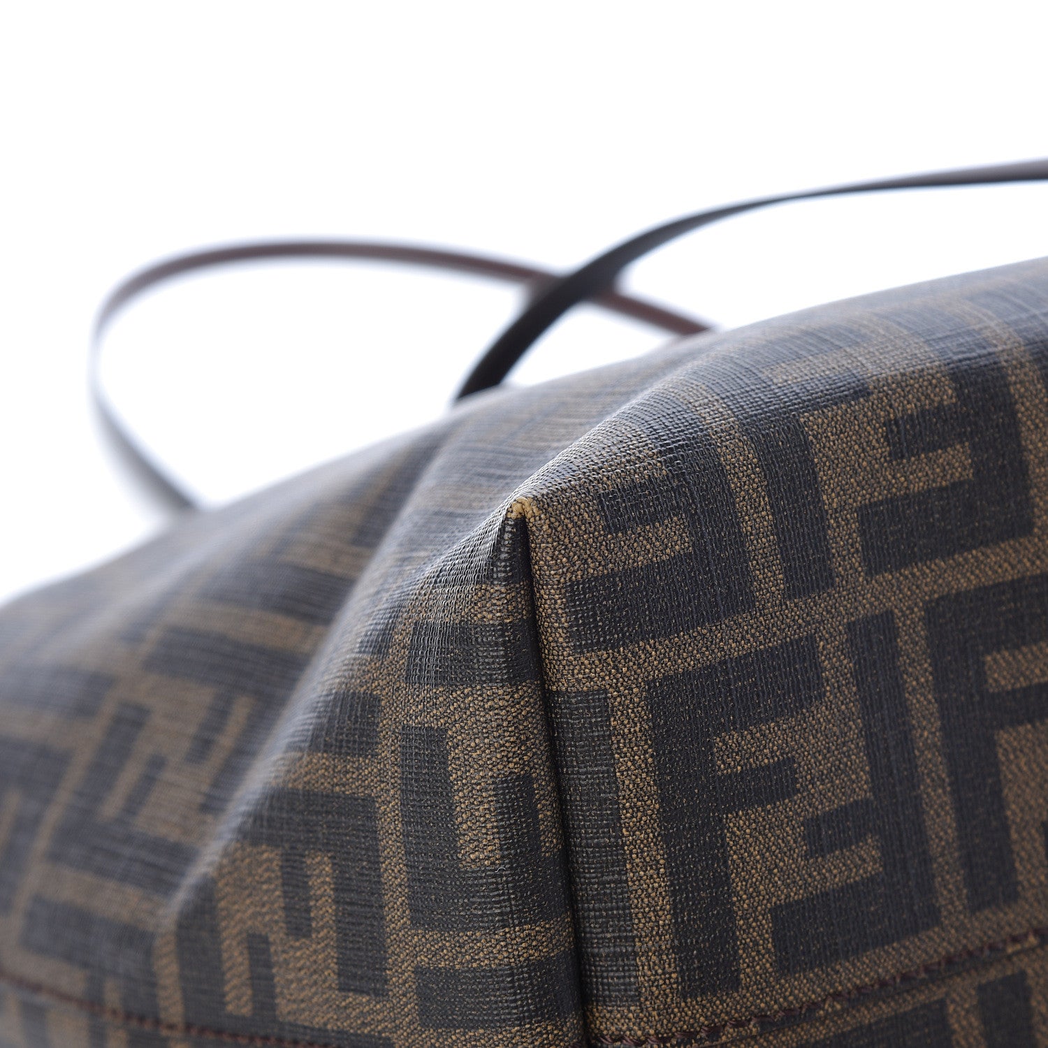 Fendi Zucca Spalmati Small Roll Tote Tobacco Fuxia 12 of 13