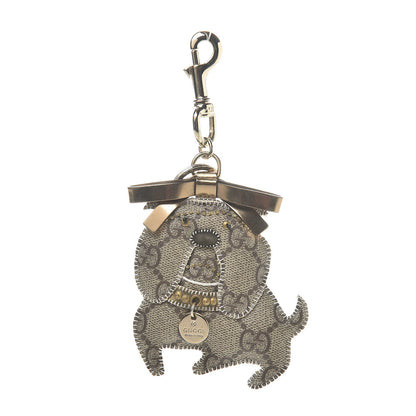 Gucci GG Supreme Monogram Bull Dog Key Charm 1 of 3