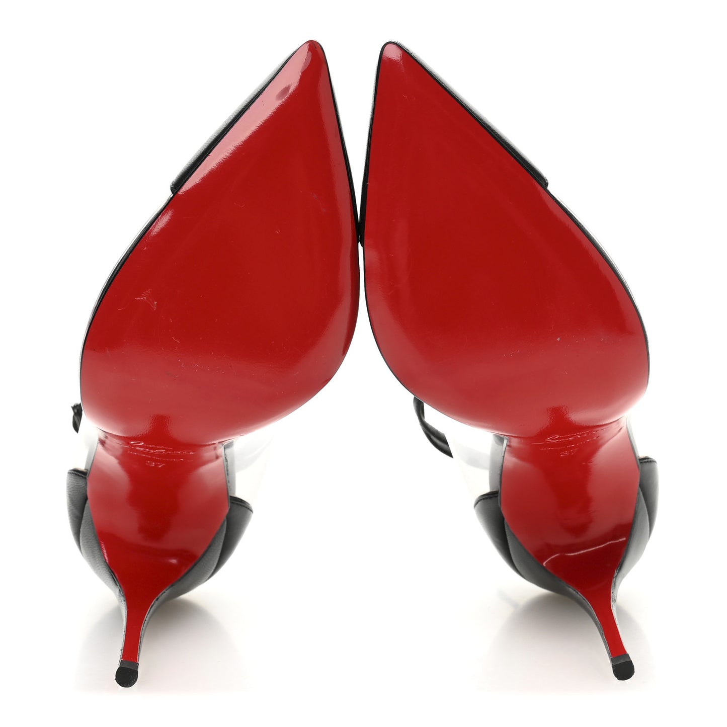 Lambskin PVC Un Bout 120 Pumps 37 Black