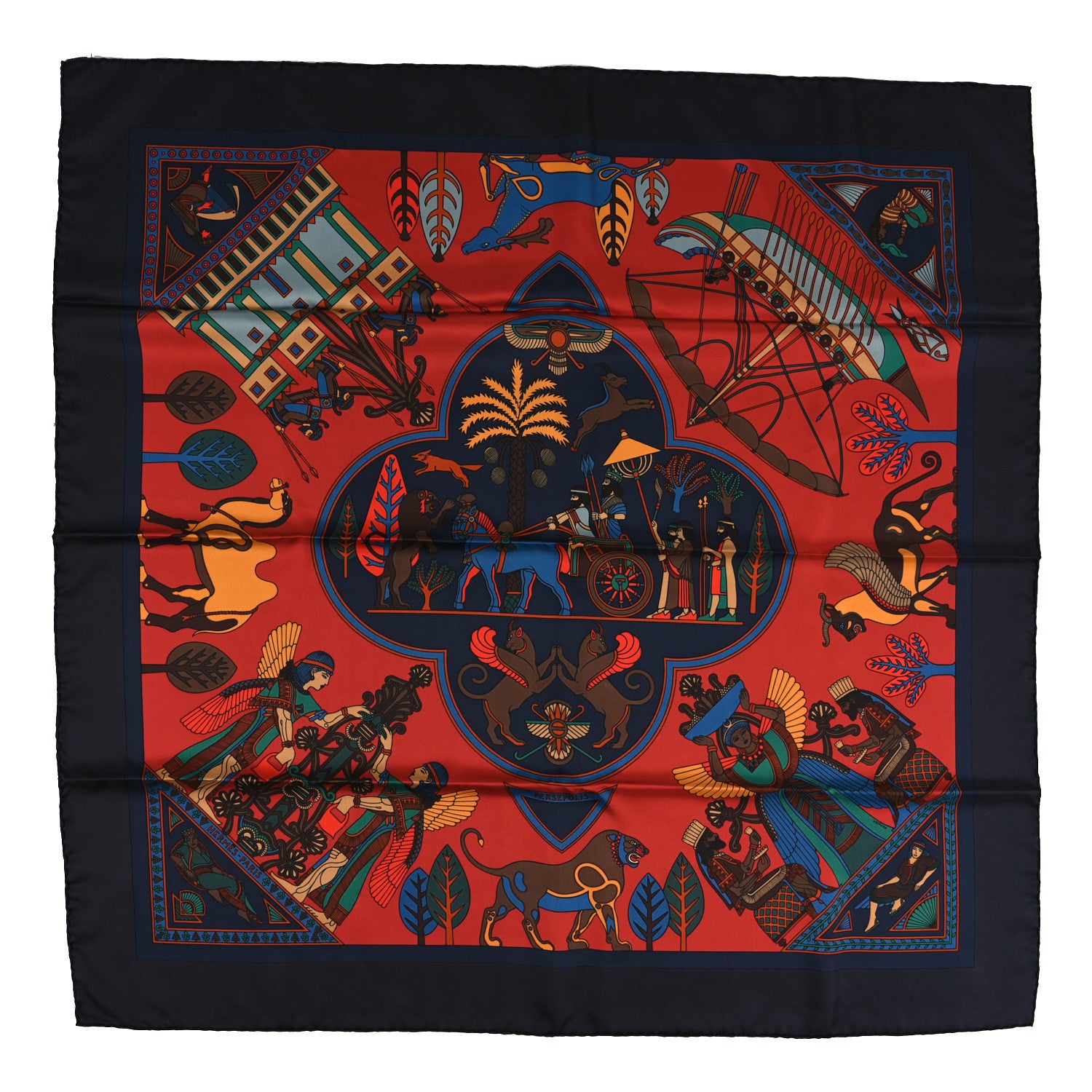 Hermes Silk Persepolis Scarf 90 1 of 4