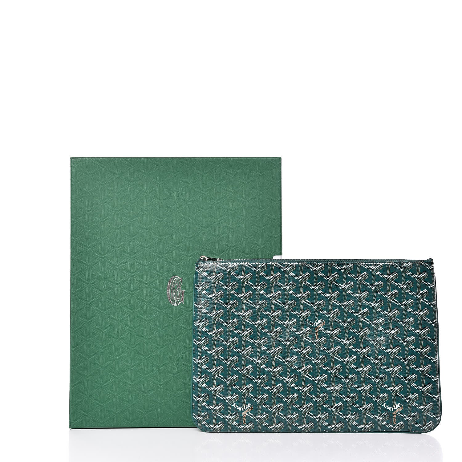 Goyard Goyardine Senat Pochette MM Green 8 of 8