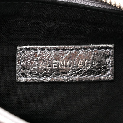 Balenciaga Metallic Agneau Arena Le Cagole Shoulder Bag XS Silver 6 of 10