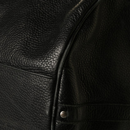 Burberry Calfskin Check Duffle Bag Black 11 of 18