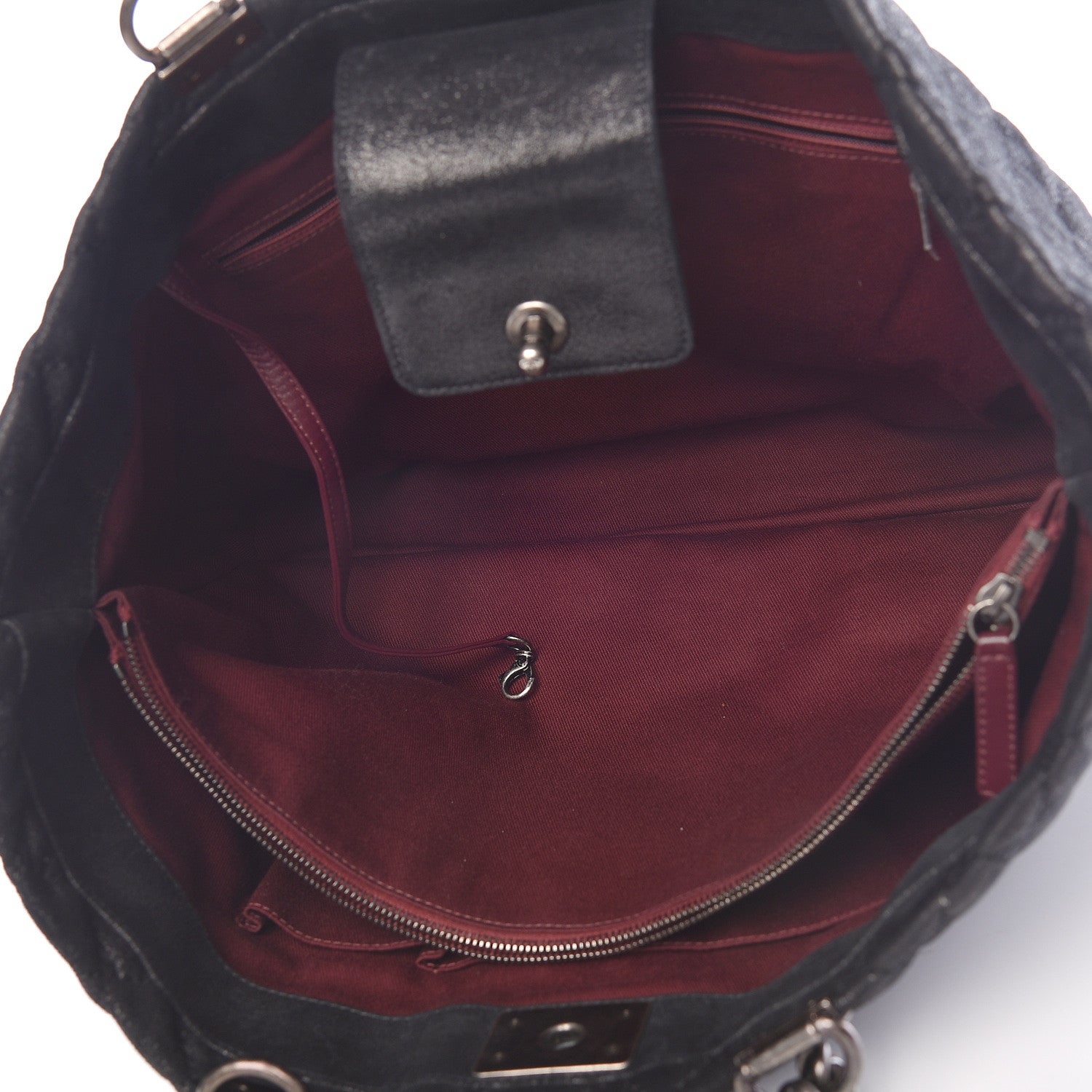 Chanel Goatskin Quilted Large Gentle Boy Shopping Tote Black 5 of 11