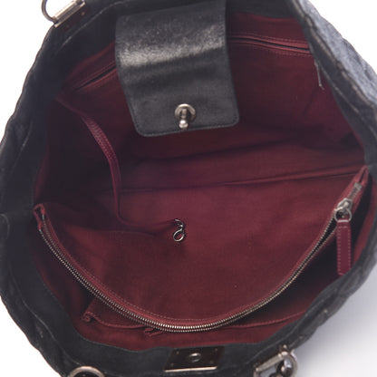 Chanel Goatskin Quilted Large Gentle Boy Shopping Tote Black 5 of 11