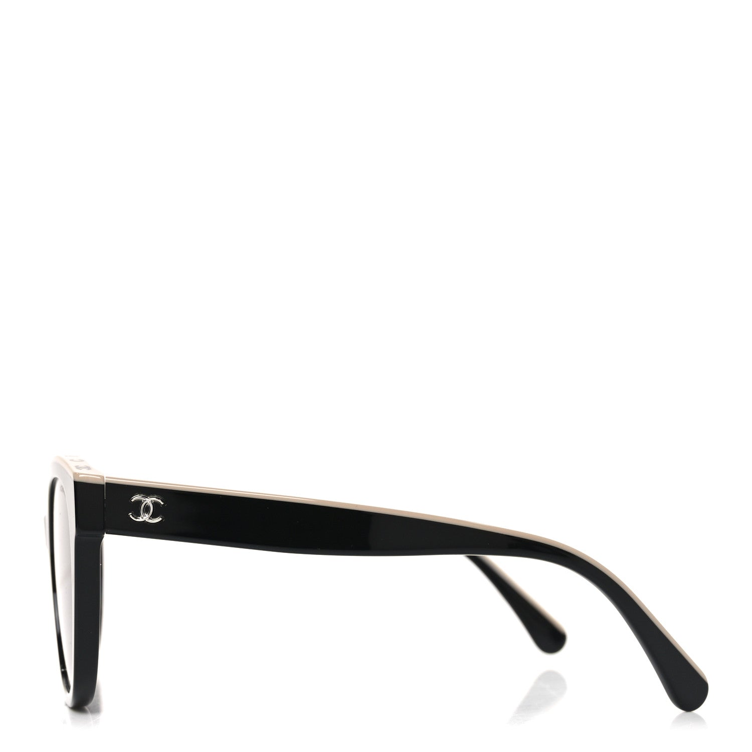 Chanel Acetate CC Butterfly Sunglasses 5414 Black Beige 3 of 7