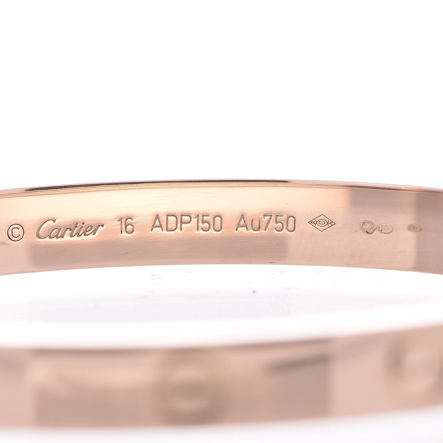 18K Pink Gold LOVE Bracelet 16