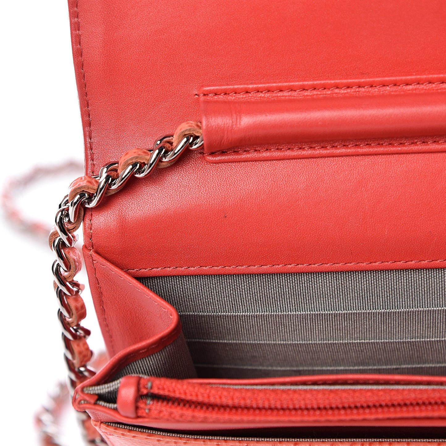 Caviar Timeless CC Wallet On Chain WOC Light Red