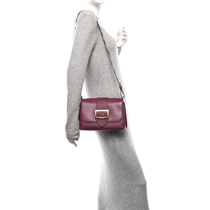 Burberry Soft Grain Calfskin Small Medley Crossbody Dark Plum 2 of 13