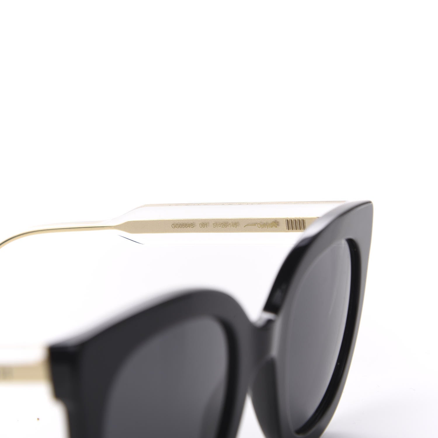 Gucci Acetate Crystal Sunglasses GG0564S Black Grey 6 of 8