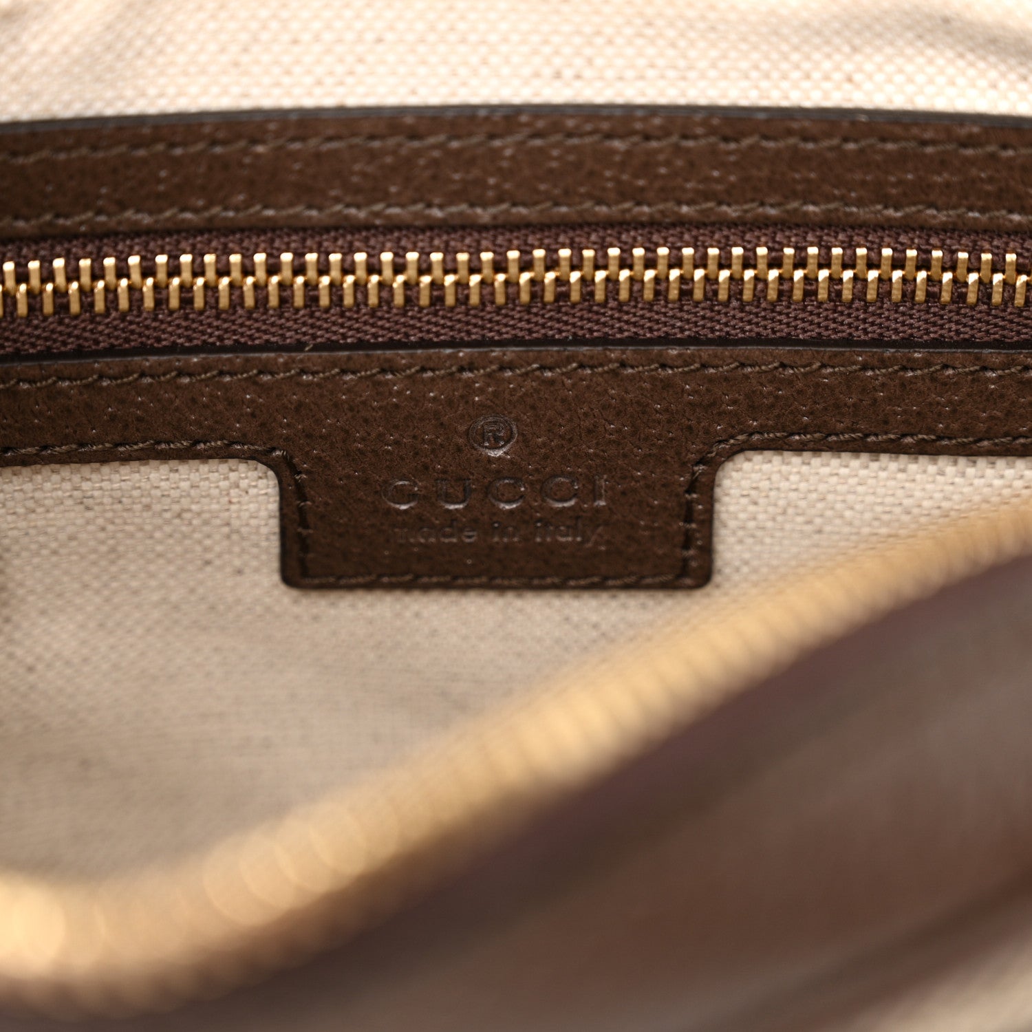 Gucci GG Supreme Monogram Textured Dollar Calfskin Mini Ophidia Flap Shoulder Bag Beige Ebony New Acero 6 of 11