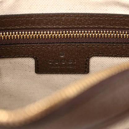 Gucci GG Supreme Monogram Textured Dollar Calfskin Mini Ophidia Flap Shoulder Bag Beige Ebony New Acero 6 of 11