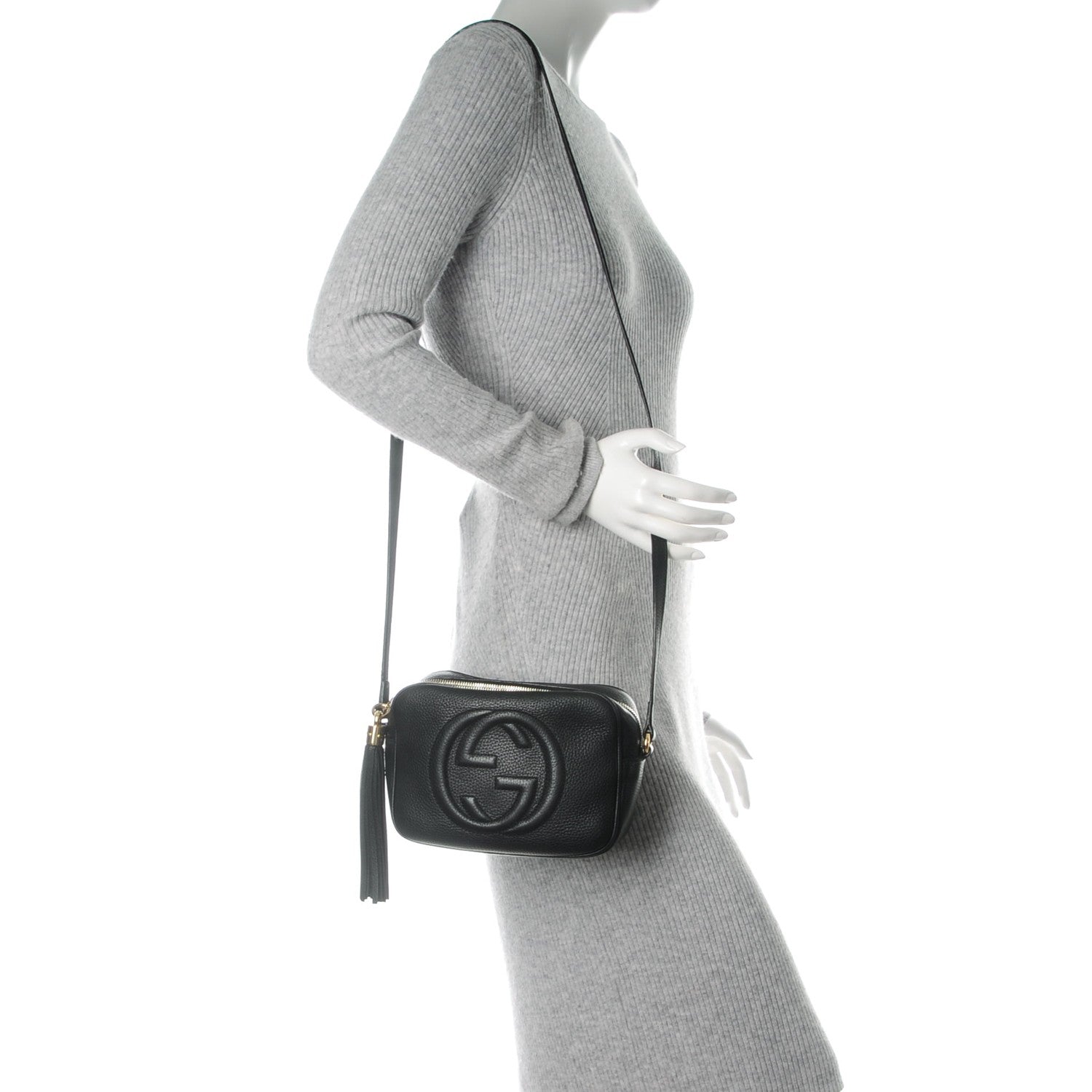 Gucci Pebbled Calfskin Small Soho Disco Bag Black 2 of 7