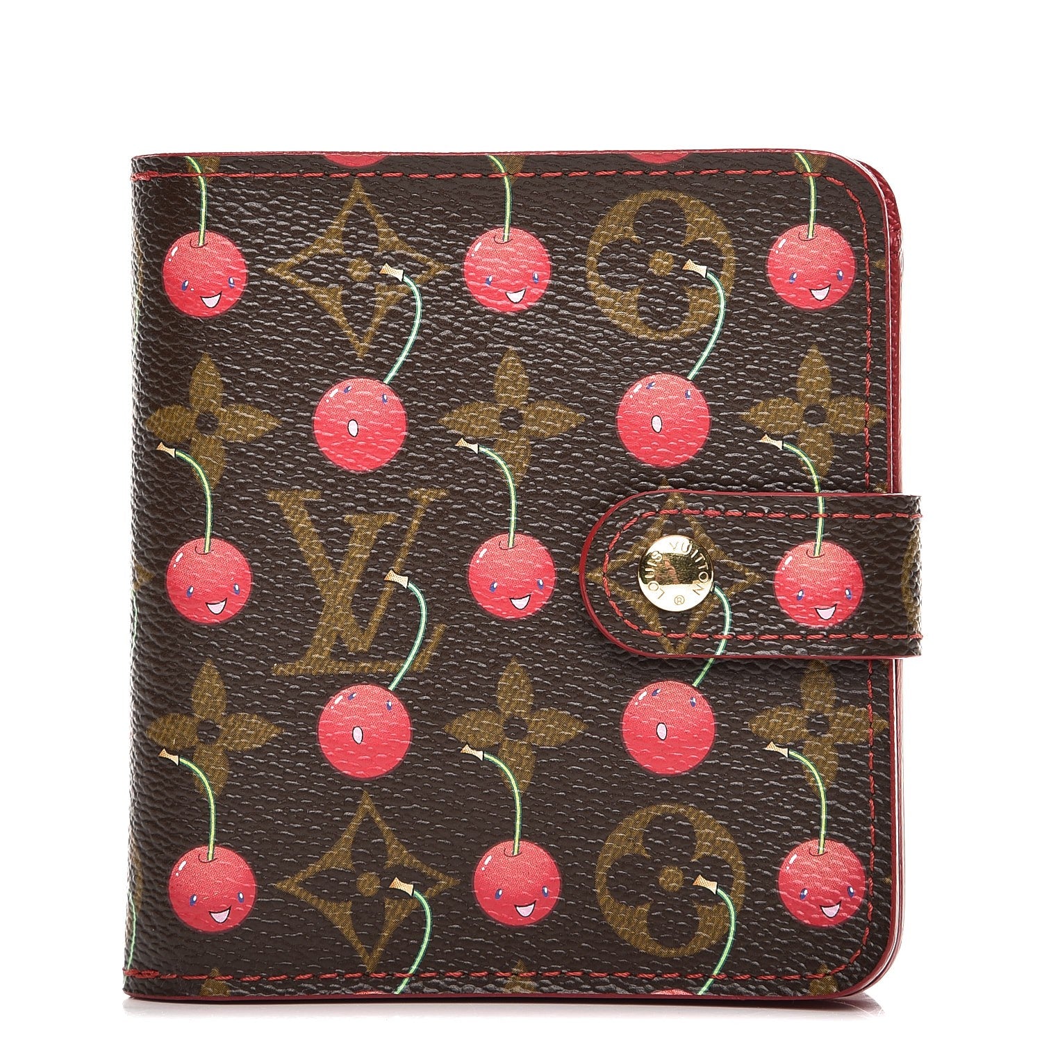 Louis Vuitton Monogram Cerises Compact Zippe Wallet 1 of 7