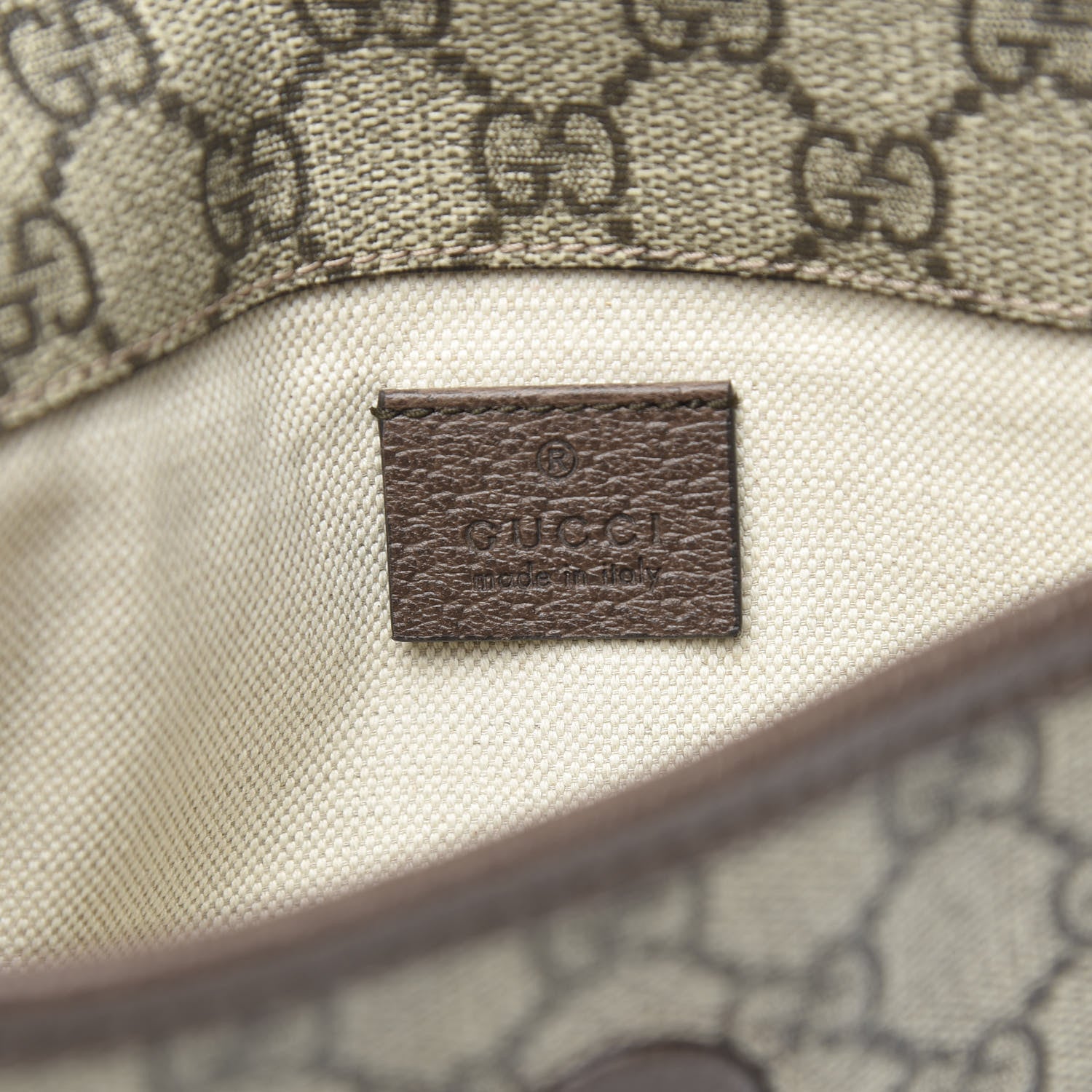 Gucci GG Supreme Monogram Neo Vintage Web Belt Bag Brown 6 of 10