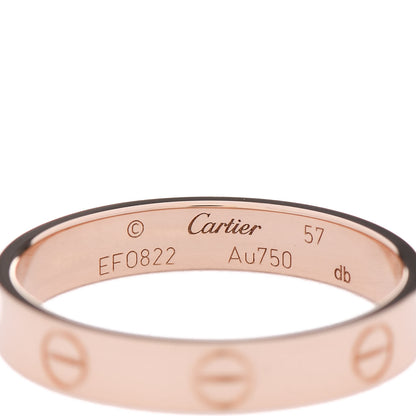 Cartier 18K Pink Gold 3.5mm LOVE Wedding Band Ring 57 8 3 of 4