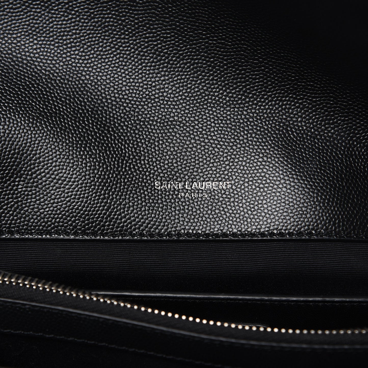 Grain De Poudre Medium West Hollywood Monogram Fold-Over Black