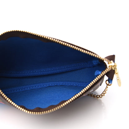 Louis Vuitton Monogram 2019 Christmas Animation Mini Venice Pochette Accessories Blue 4 of 7