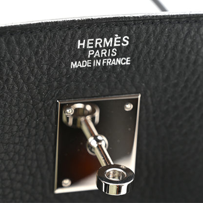 Hermes Taurillon Clemence Birkin 40 Black 6 of 11