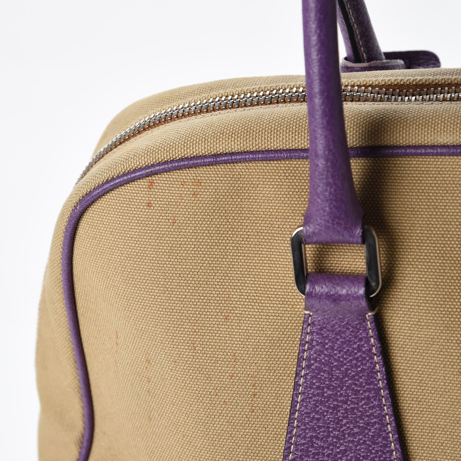 Prada Canapa Cinghiale Bowler Viola 8 of 13