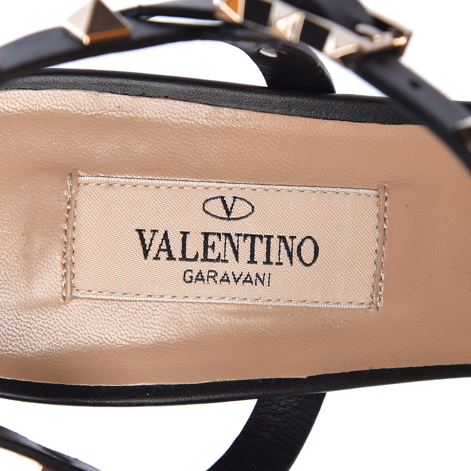 Valentino Garavani Calfskin Rockstud 60mm City Sandals 38 Black 6 of 7