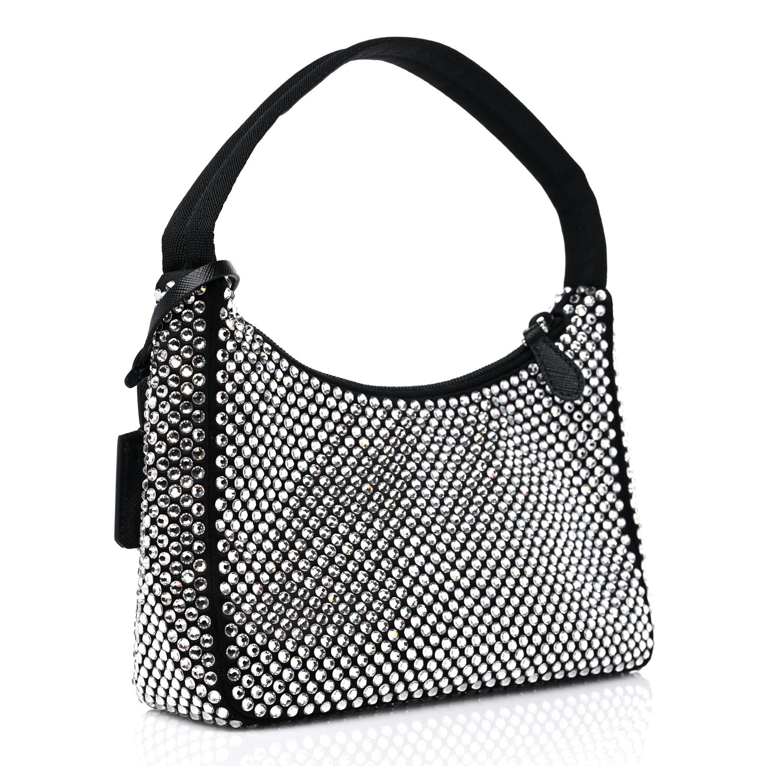 Prada Satin Crystal Mini Re-Edition 2000 Bag Cristal 3 of 10
