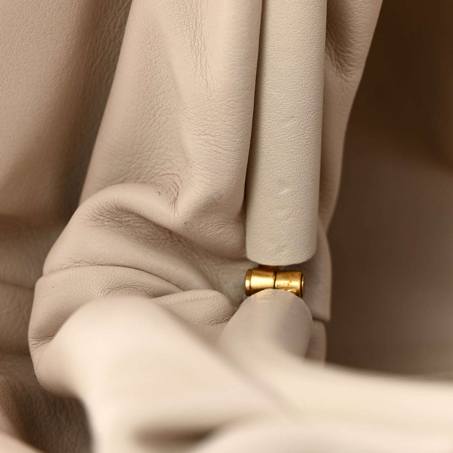 Smooth Butter Calf The Pouch Oversized Clutch Mist