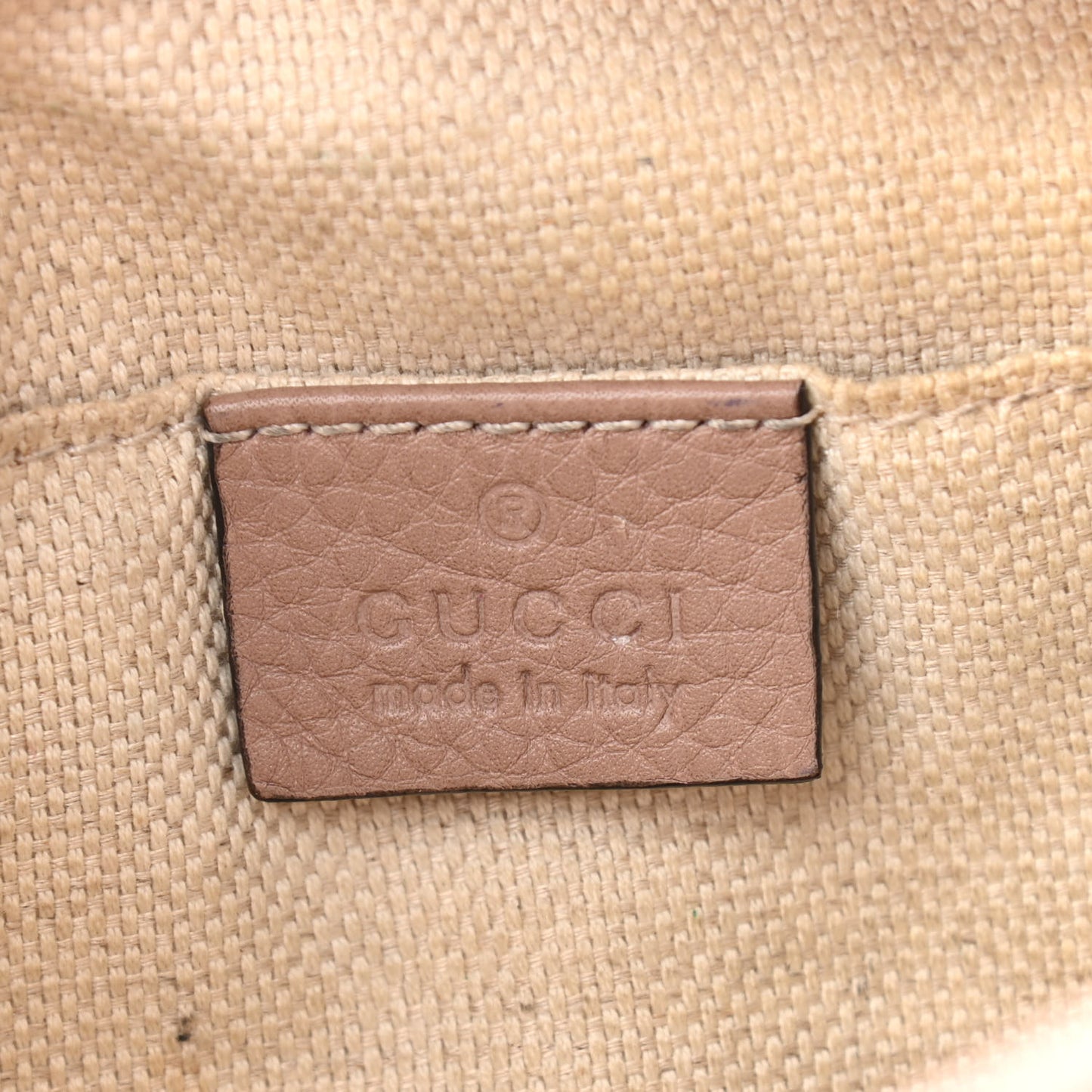 Pebbled Calfskin Small Soho Disco Bag Camelia