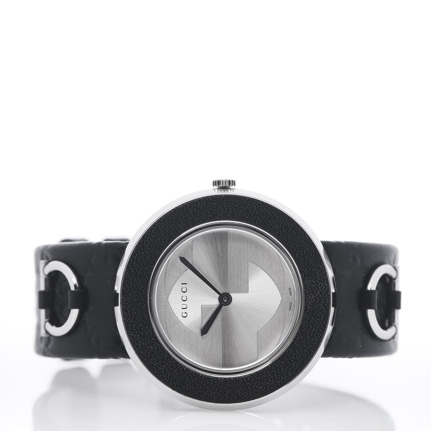 Gucci Stainless Steel Calfskin 36mm U-Play Quartz Watch 2 of 5