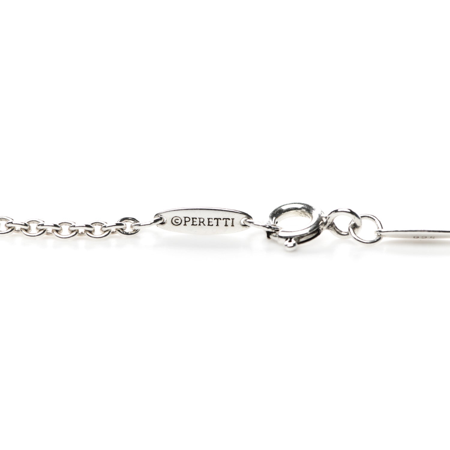 Tiffany Sterling Silver Pearl Elsa Peretti Open Wave Lariat Necklace 6 of 7