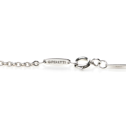 Tiffany Sterling Silver Pearl Elsa Peretti Open Wave Lariat Necklace 6 of 7