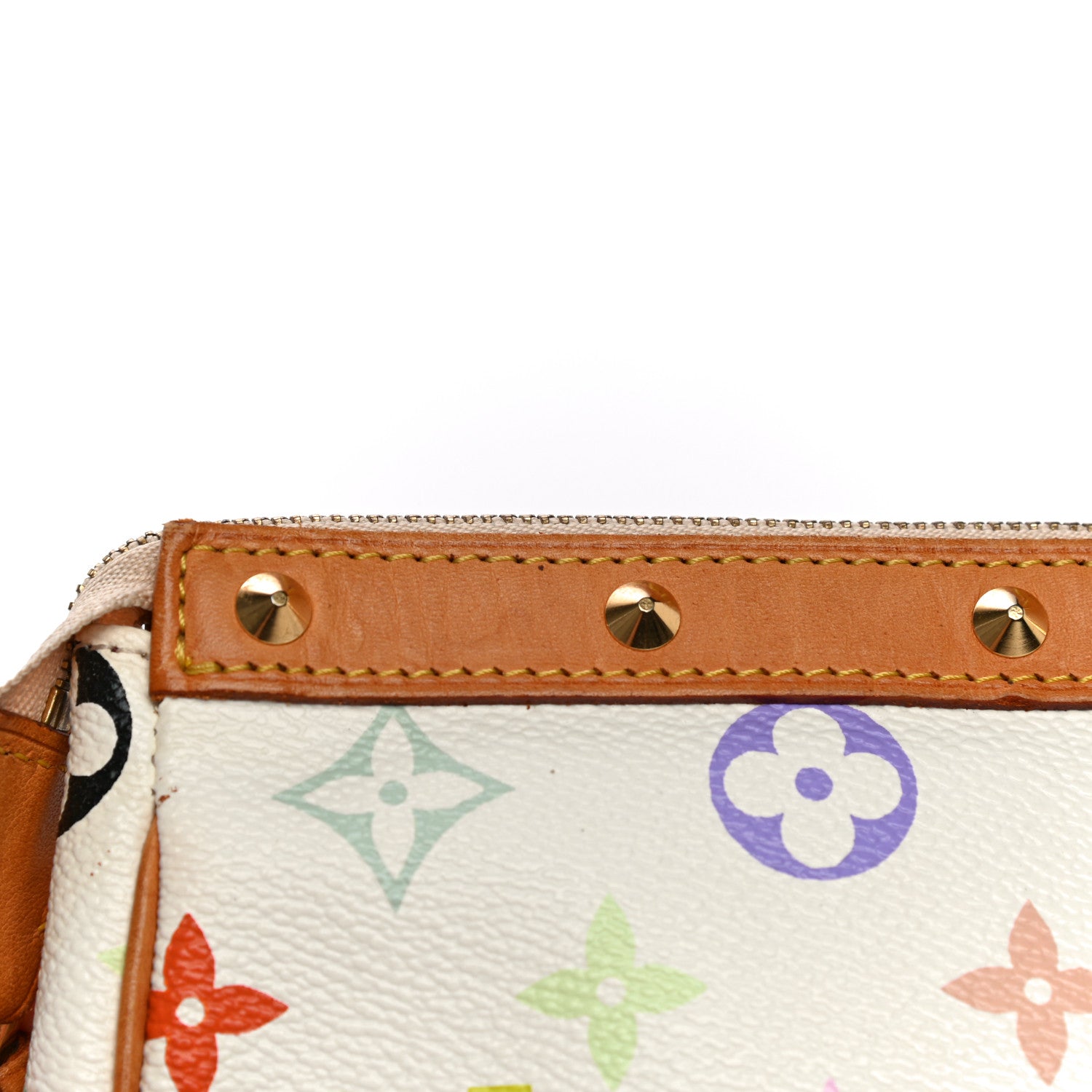 Louis Vuitton Monogram Multicolor Pochette Accessories White 12 of 15
