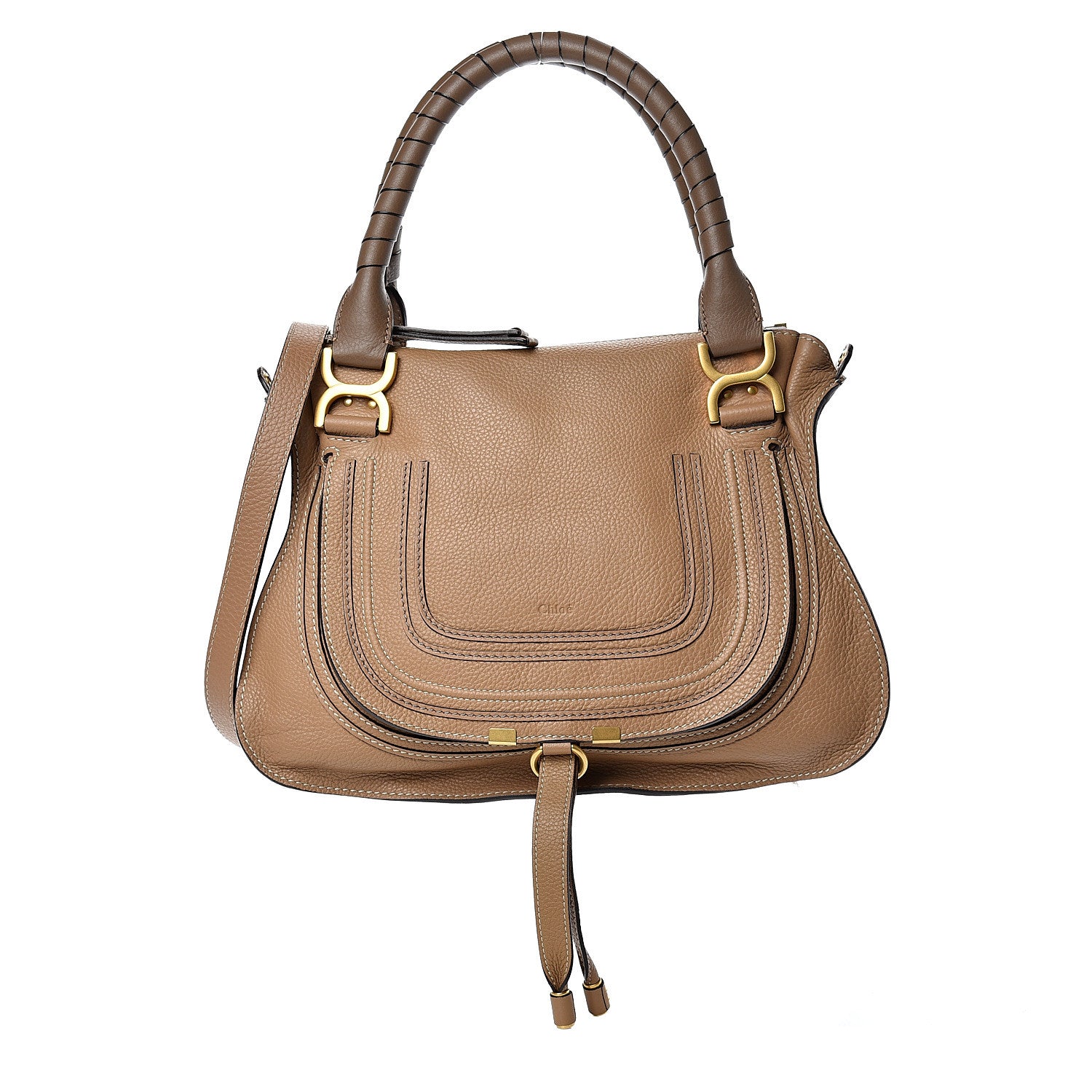Chloe Calfskin Medium Marcie Satchel Nut 1 of 9