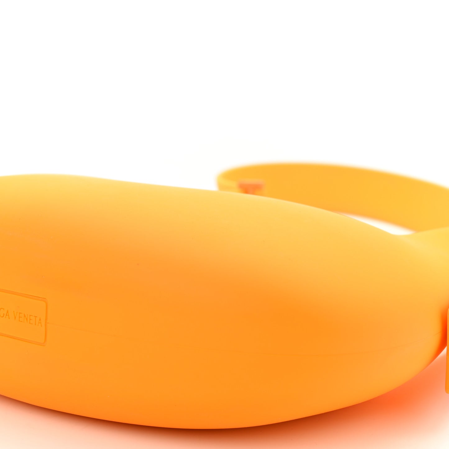 Rubberized Canvas Punch Tote Tangerine