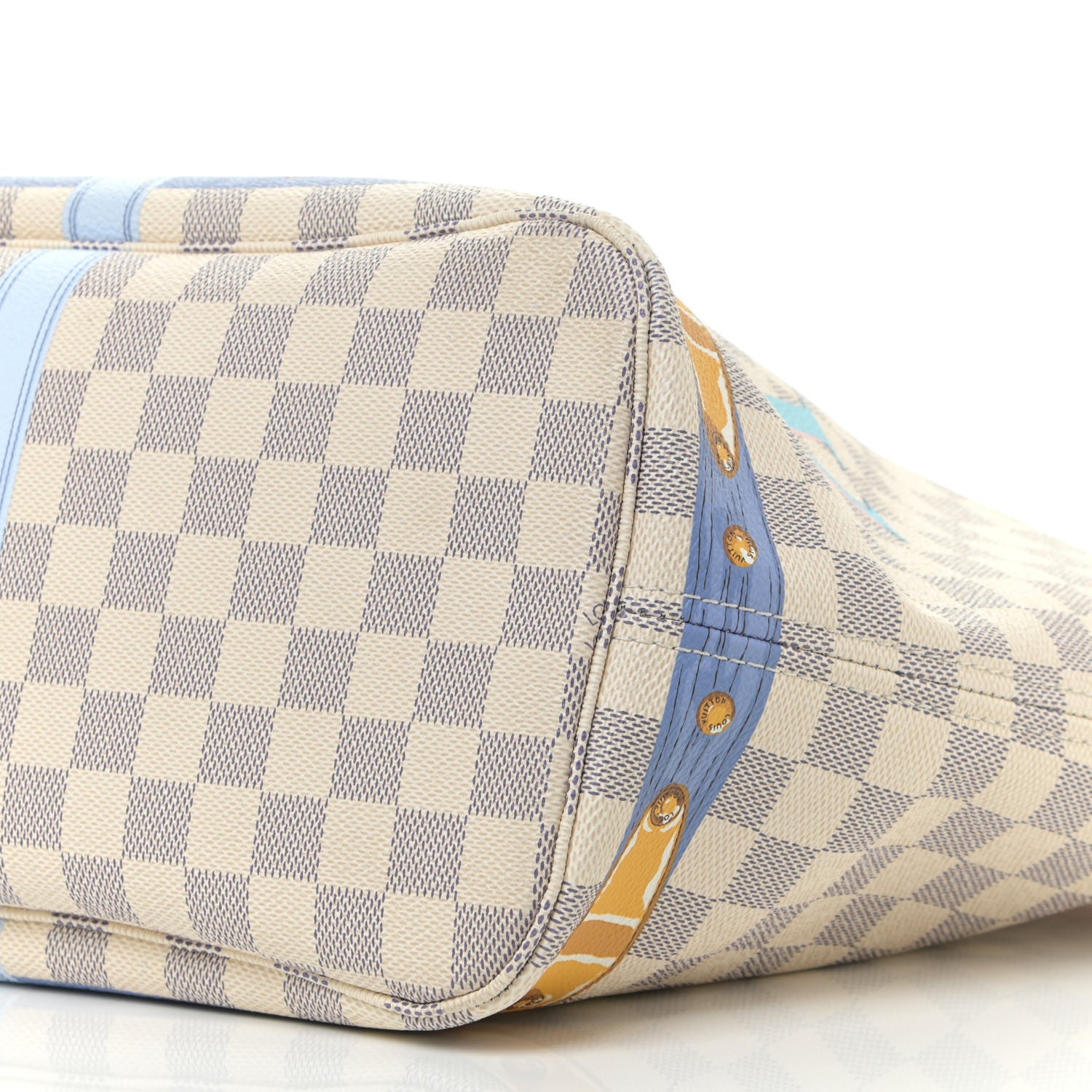 Louis Vuitton Damier Azur Summer Trunks Neo Neverfull MM 11 of 13