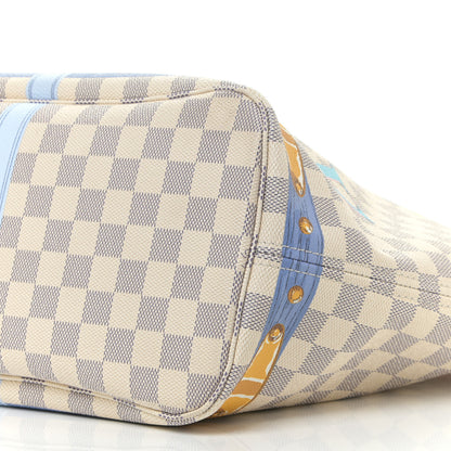 Louis Vuitton Damier Azur Summer Trunks Neo Neverfull MM 11 of 13
