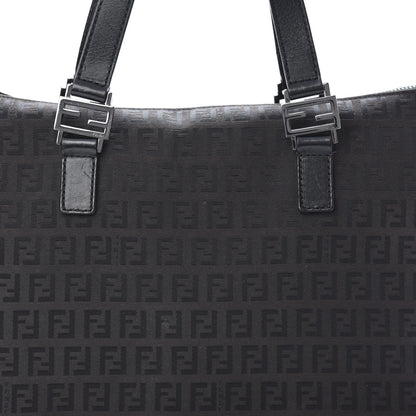 Fendi Zucchino Zip Tote Black 8 of 13