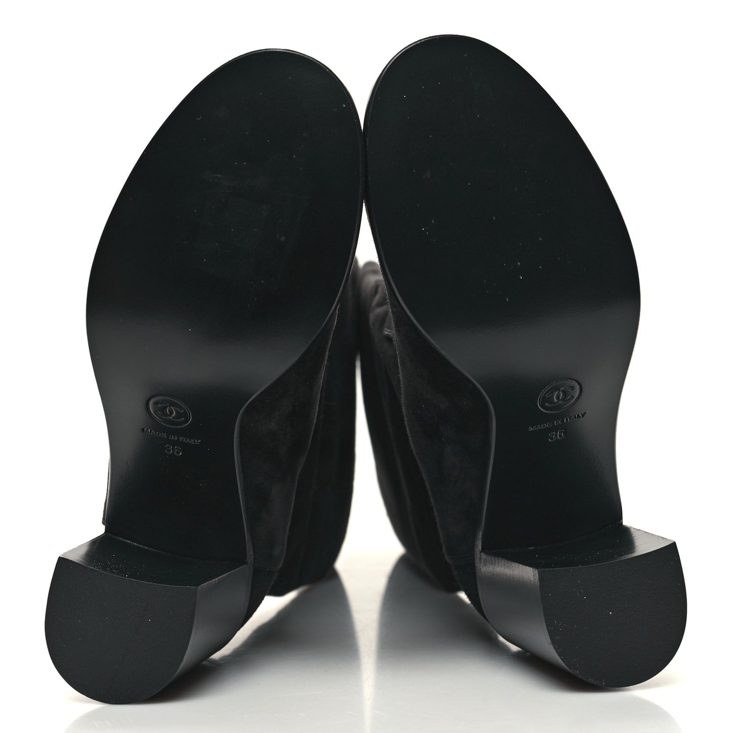 Suede CC Tall Boots 36 Black