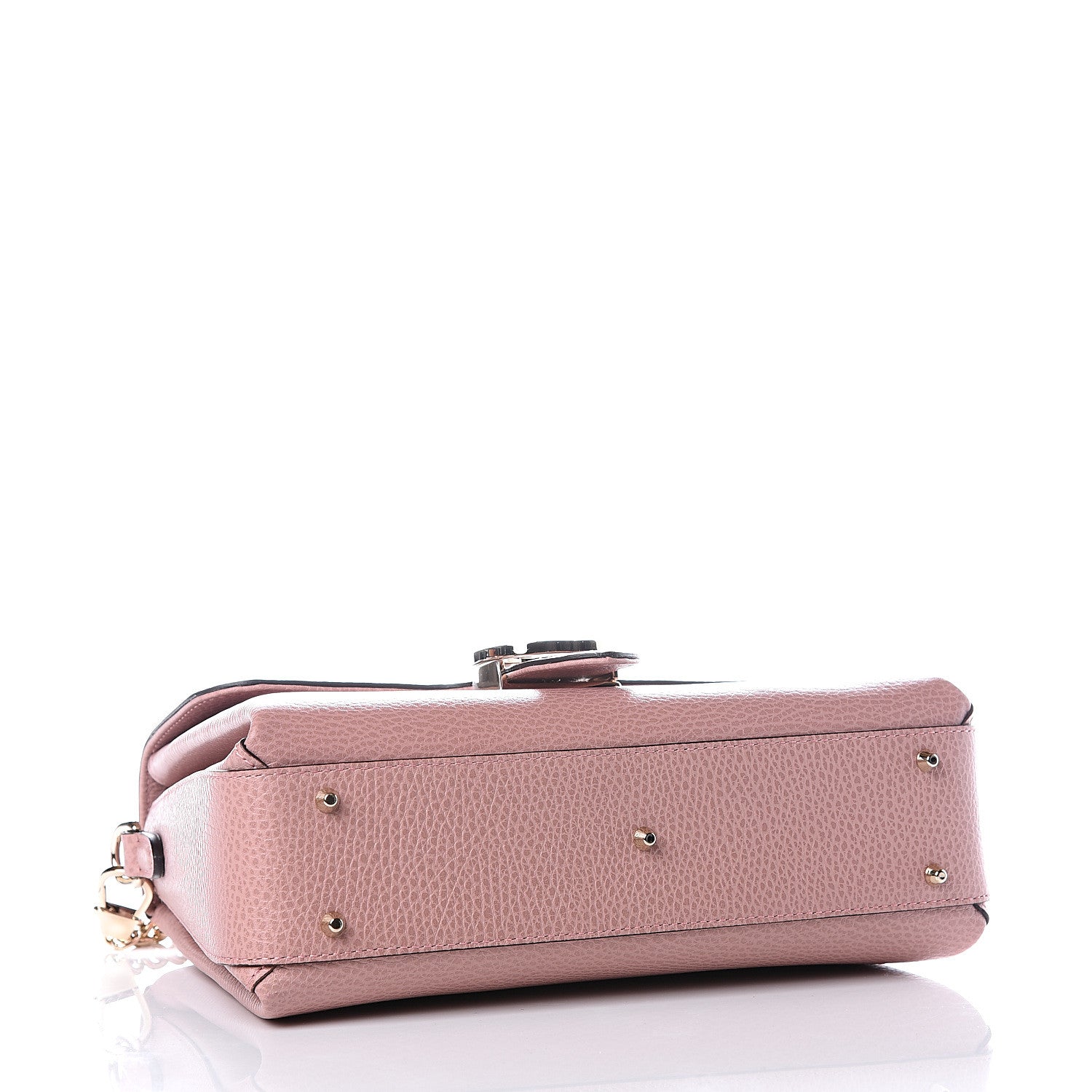 Gucci Dollar Calfskin Interlocking G Top Handle Shoulder Bag Soft Pink 3 of 11
