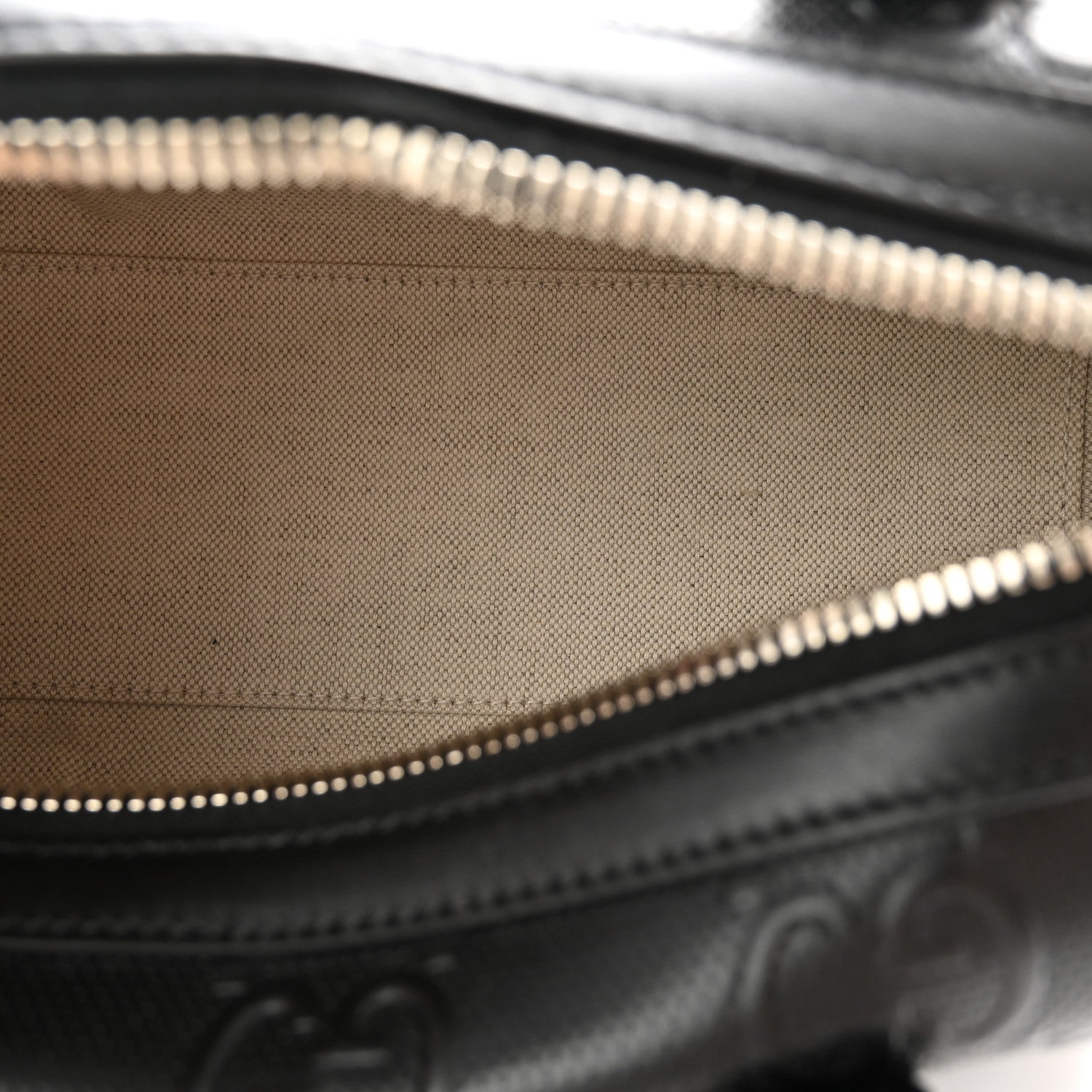 Gucci Calfskin GG Tennis Embossed Mini Duffle Bag Black 5 of 11