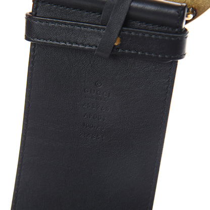 Gucci Calfskin Double G Wide Belt 100 40 Black 3 of 5