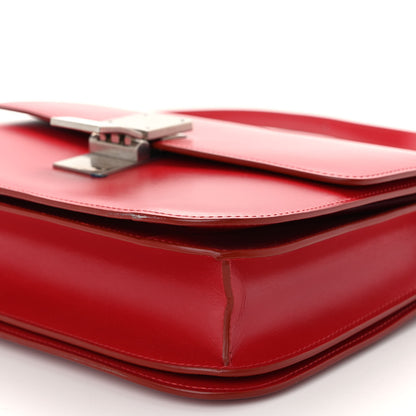 Celine Box Calfskin Medium Classic Box Flap Bag Red 10 of 10