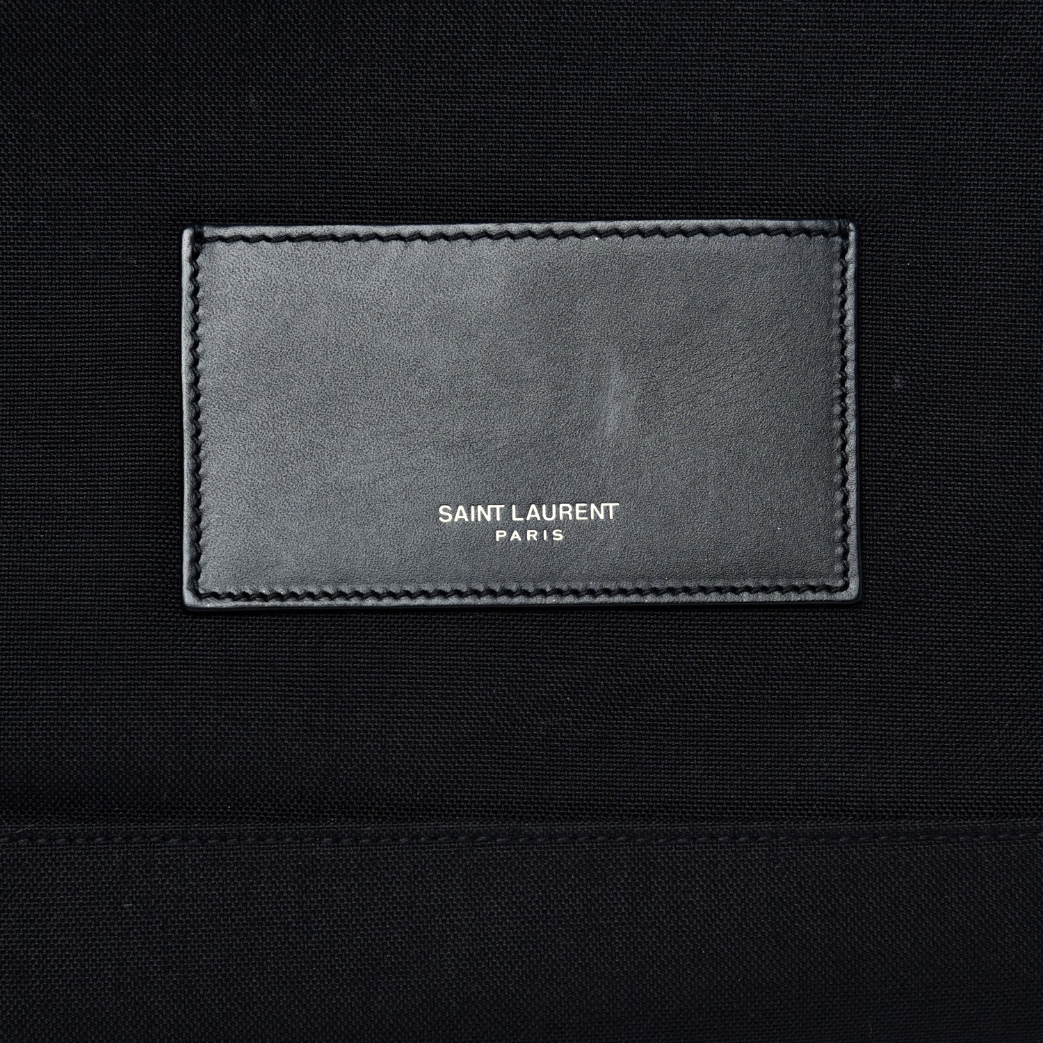 Saint Laurent Canvas Star Patch City Backpack Black 9 of 10