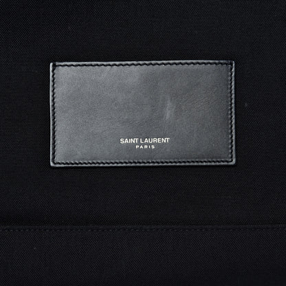 Saint Laurent Canvas Star Patch City Backpack Black 9 of 10